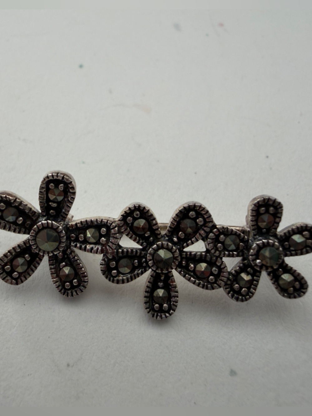 Floral Marcasite Pin